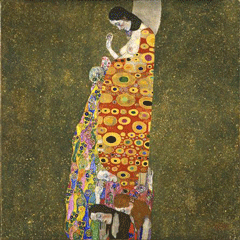 reproductie The hope van Gustav Klimt